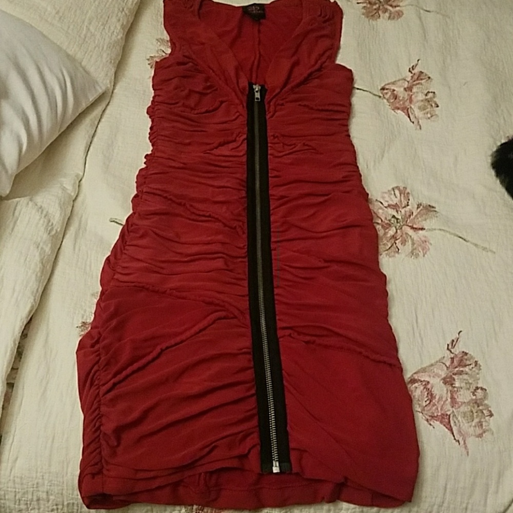 Red bebe dress